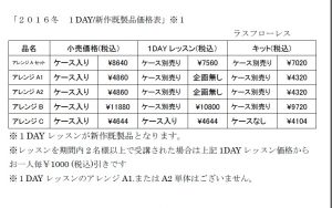 2016-1day%e3%83%ac%e3%83%83%e3%82%b9%e3%83%b3%e4%be%a1%e6%a0%bc%e8%a1%a8